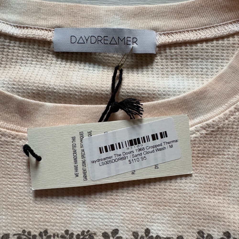 NWT DAYDREAMER The Doors 1968 Thermal Graphic Tee size medium - Picture 9 of 9